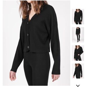 Brunette the Label Ribbed Cardigan S/M